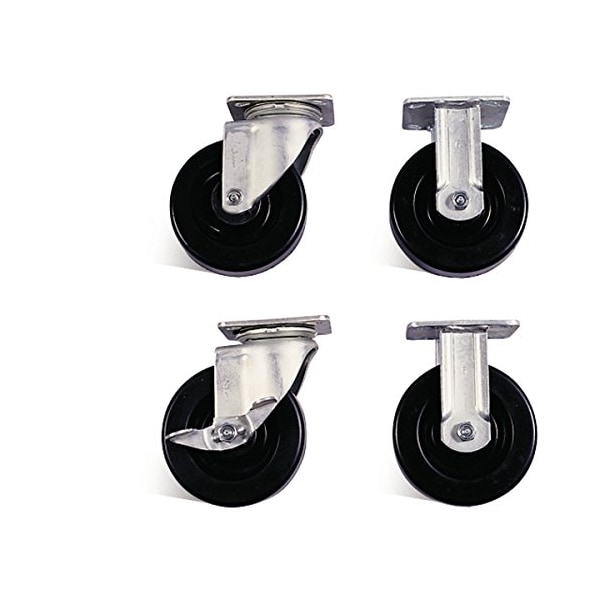 Knaack 695 Caster Set W/ Brakes, 6" (Pack of 4)